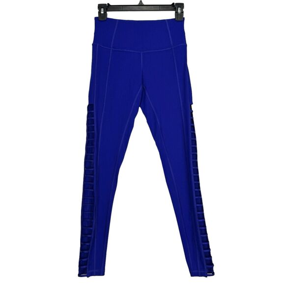 Victoria's Secret Pants - Victoria's Secret Sport Knockout Yoga Pants Size XS Blue Ladder Cut Out Leggings